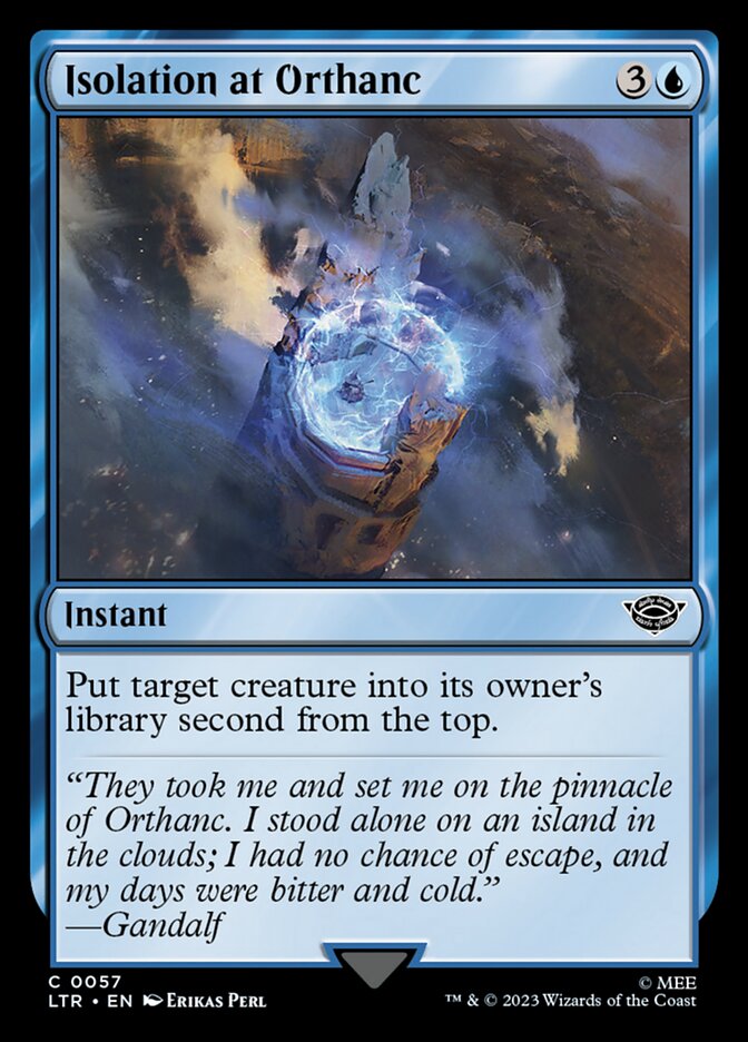 MTG Card Title: Isolation at Orthanc LTR/57