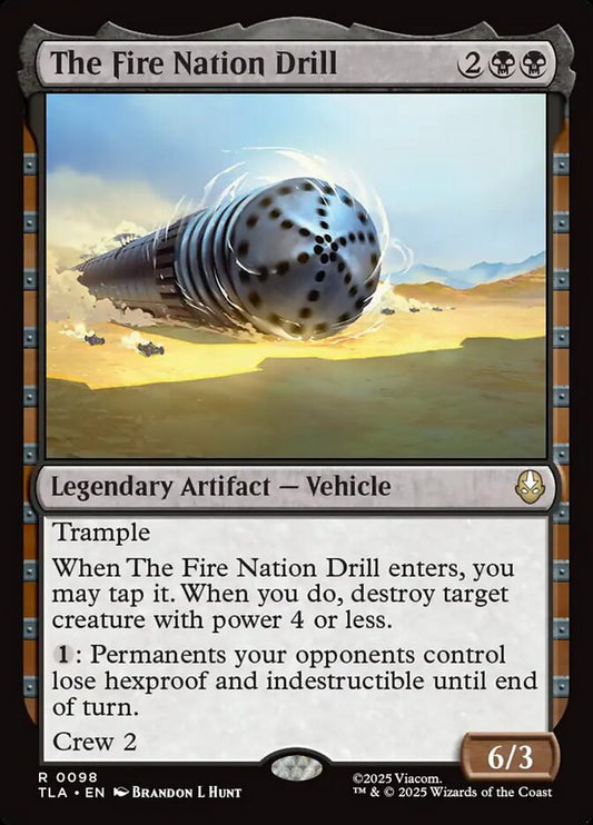 MTG Card Title: The Fire Nation Drill TLA/98