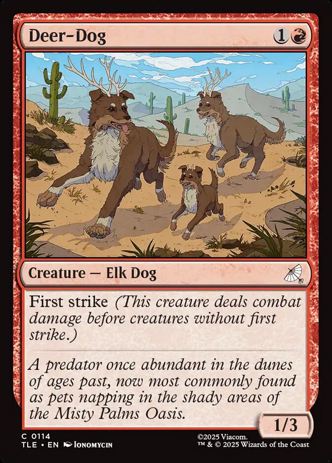 MTG Card Title: Deer-Dog TLE/114