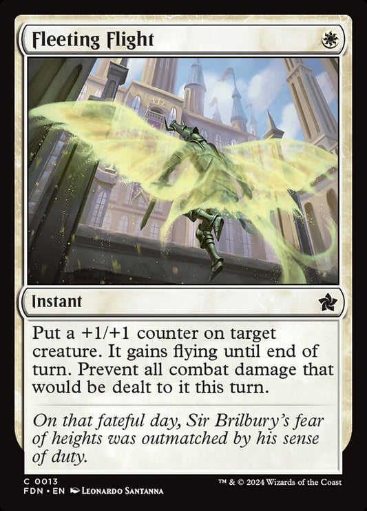 MTG Card Title: Fleeting Flight FDN/13