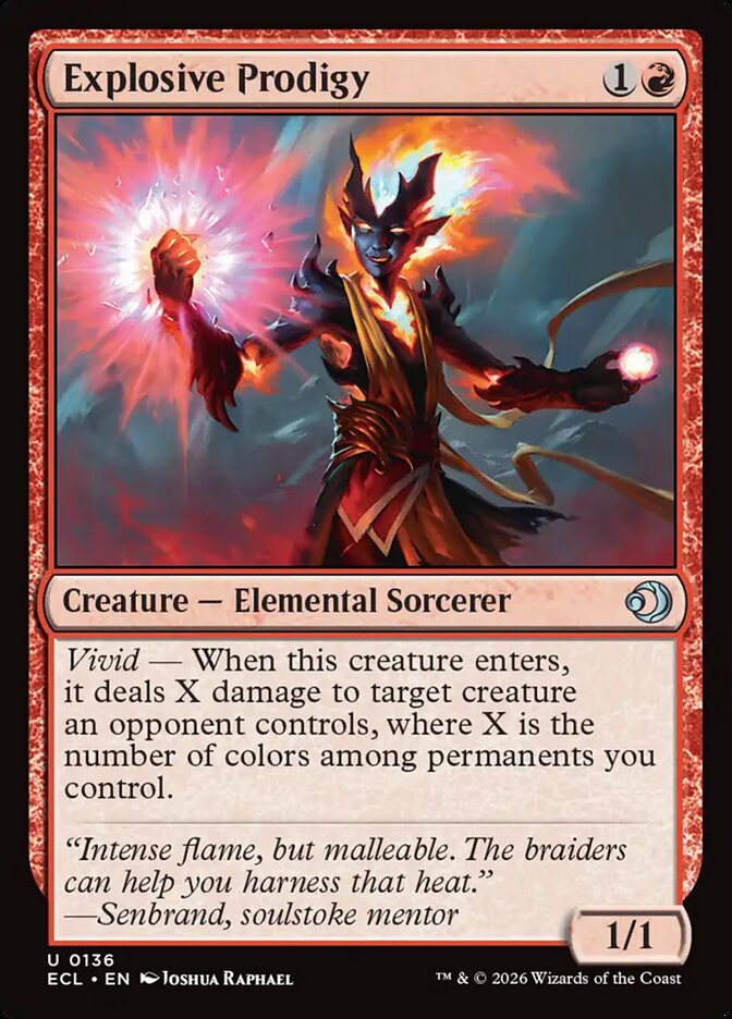 MTG Card Title: Explosive Prodigy ECL/136