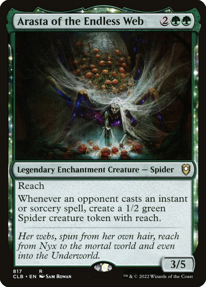 MTG Card Title: Arasta of the Endless Web CLB/817