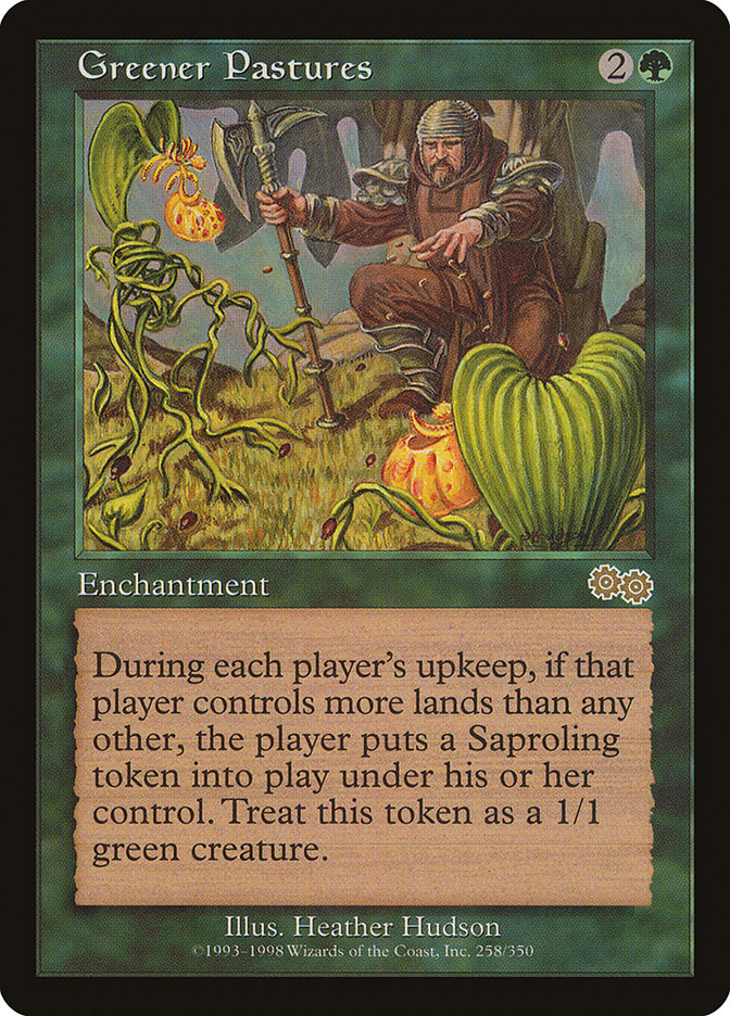 MTG Card Title: Greener Pastures USG/258