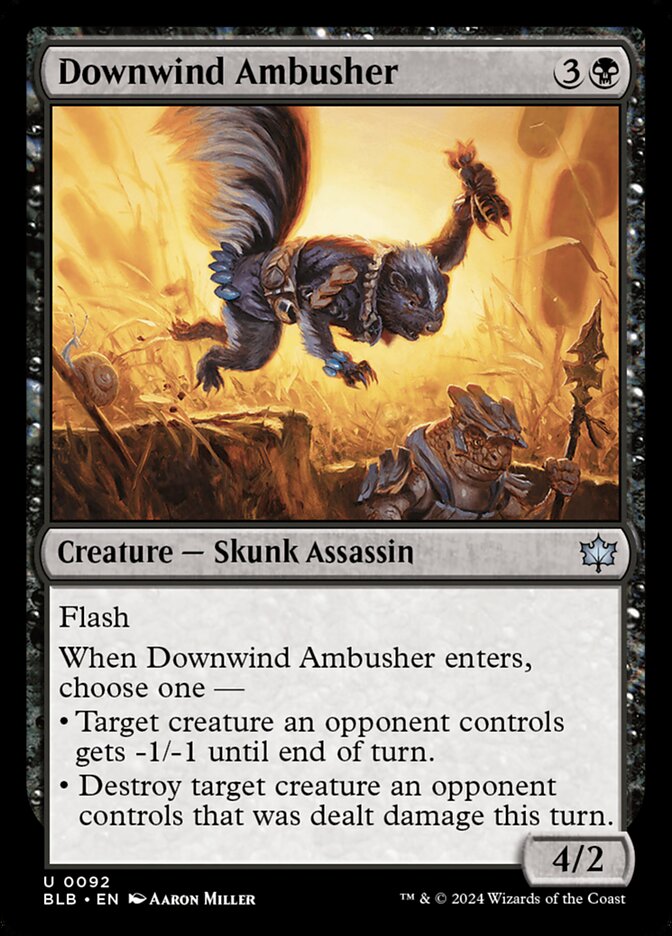 MTG Card Title: Downwind Ambusher BLB/92