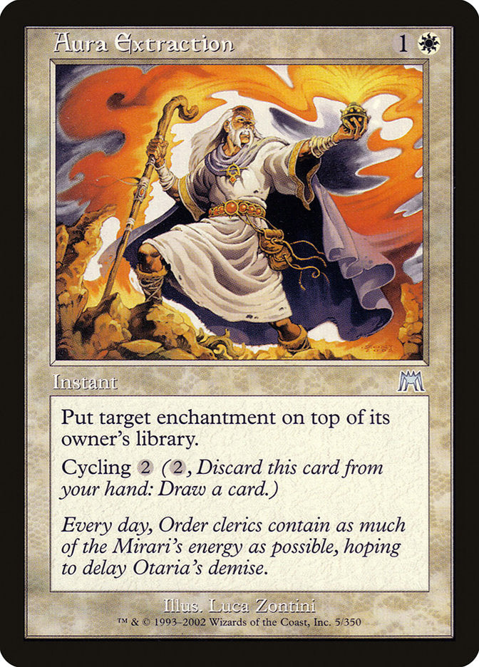MTG Card Title: Aura Extraction ONS/5