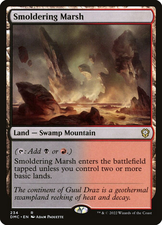 MTG Card Title: Smoldering Marsh DMC/234