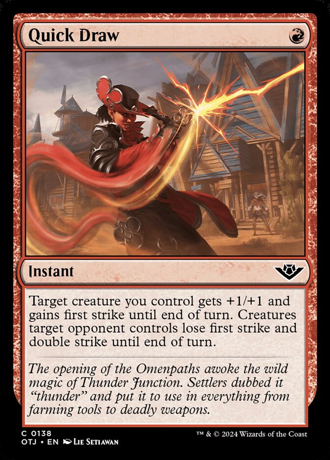 MTG Card Title: Quick Draw OTJ/138