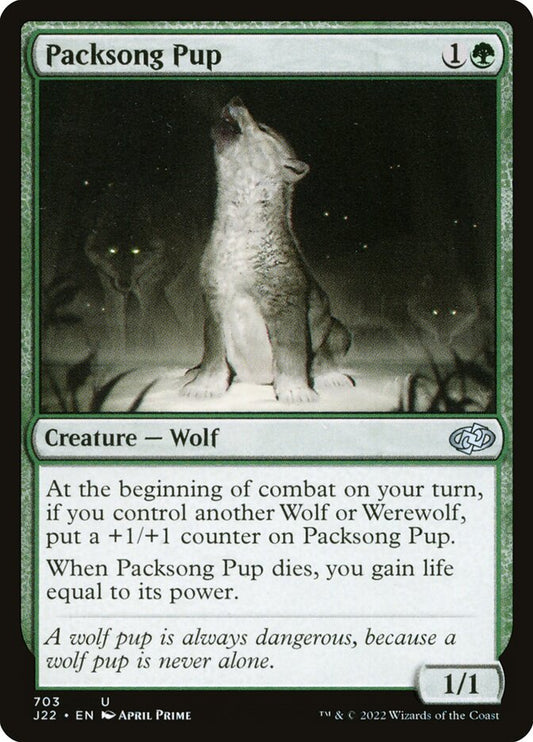 MTG Card Title: Packsong Pup J22/703
