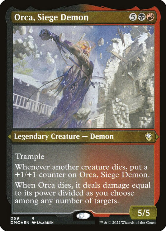 MTG Card Title: Orca, Siege Demon DMC/59