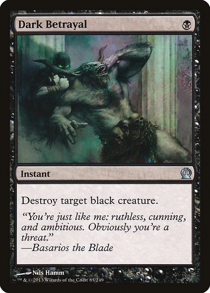 MTG Card Title: Dark Betrayal THS/83