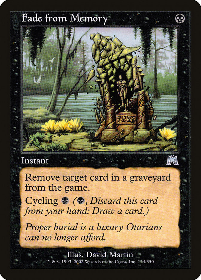 MTG Card Title: Fade from Memory ONS/144