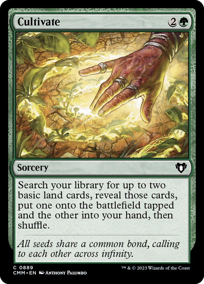 MTG Card Title: Cultivate CMM/889