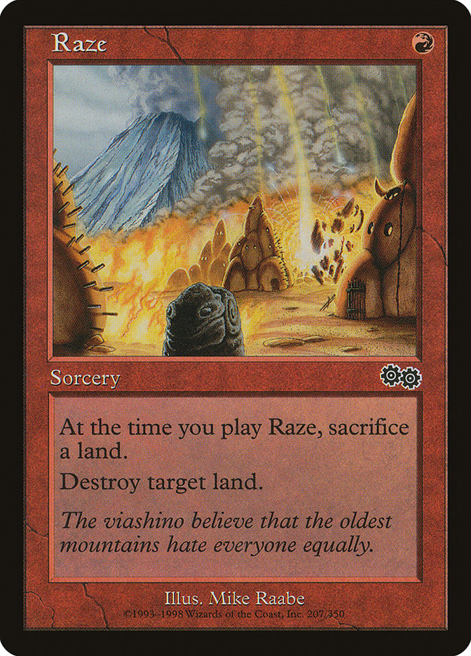 MTG Card Title: Raze USG/207