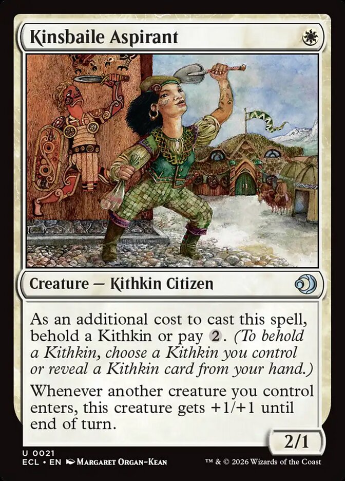 MTG Card Title: Kinsbaile Aspirant ECL/21