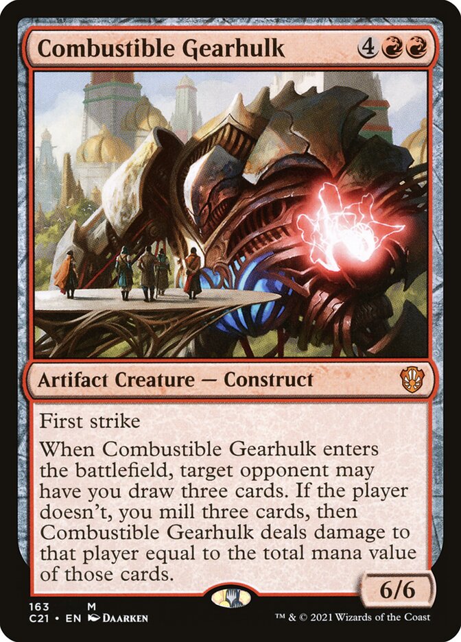 MTG Card Title: Combustible Gearhulk C21/163