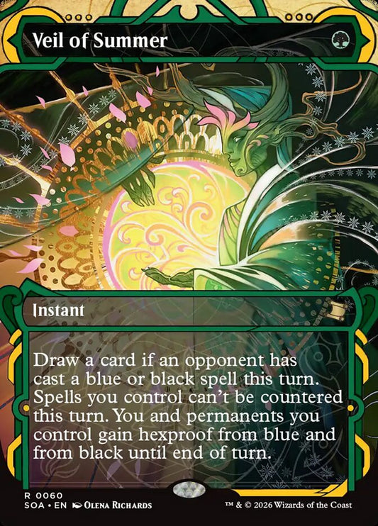 MTG Card Title: Veil of Summer SOA/60
