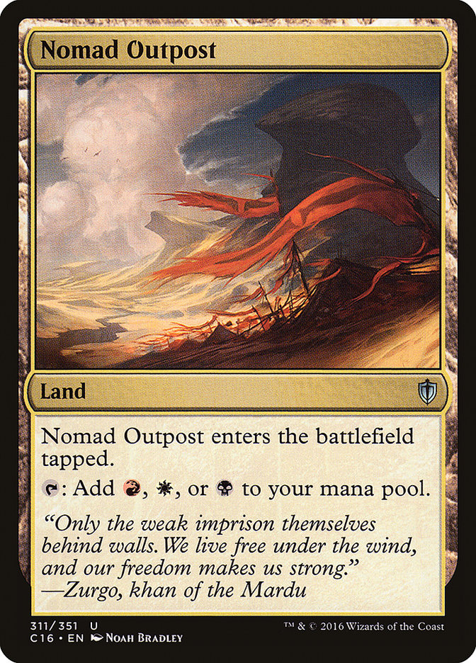 MTG Card Title: Nomad Outpost C16/311
