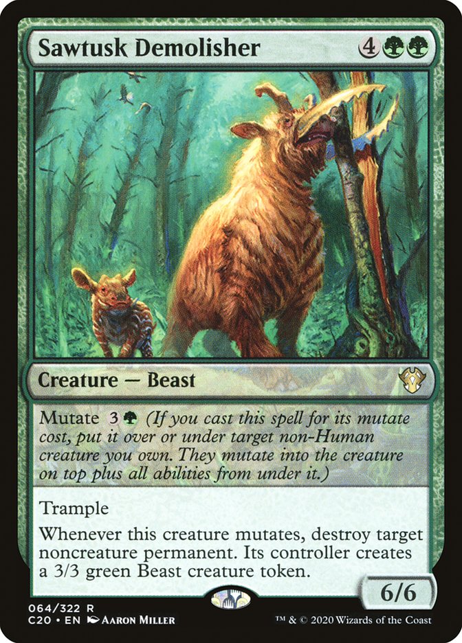 MTG Card Title: Sawtusk Demolisher C20/64