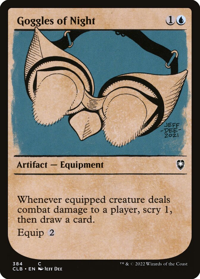 MTG Card Title: Goggles of Night CLB/384