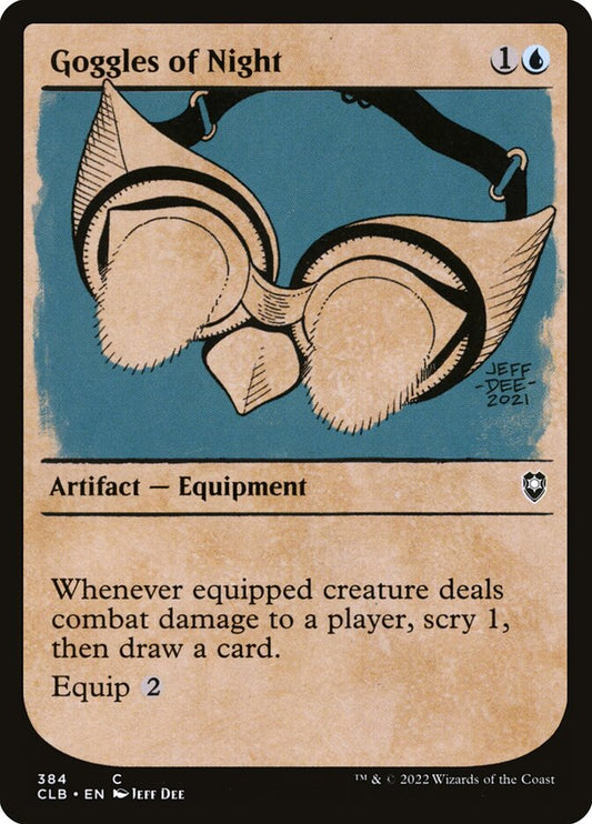 MTG Card Title: Goggles of Night CLB/384