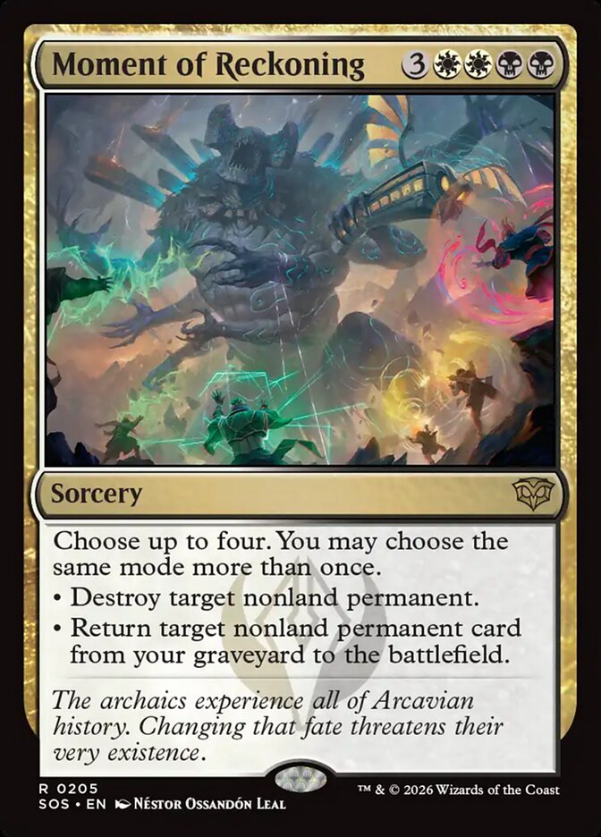 MTG Card Title: Moment of Reckoning SOS/205