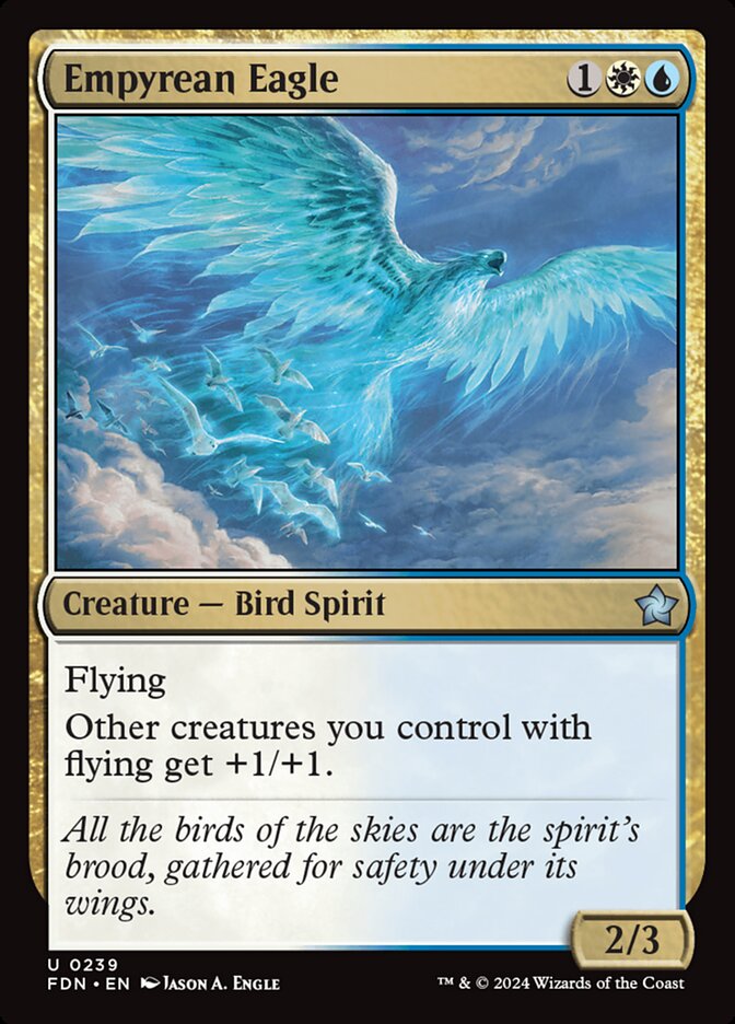 MTG Card Title: Empyrean Eagle FDN/239