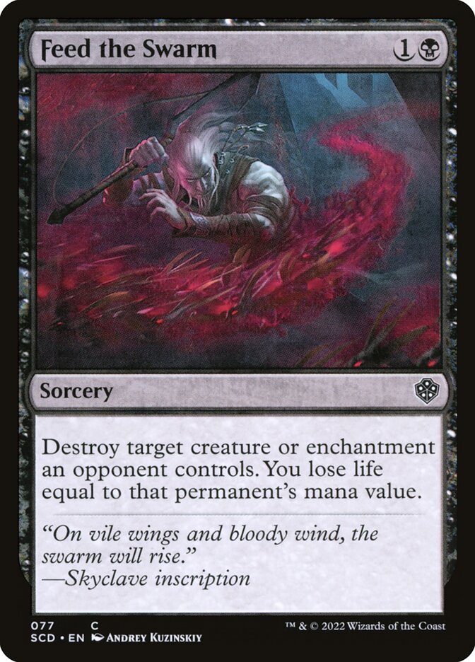 MTG Card Title: Feed the Swarm SCD/77