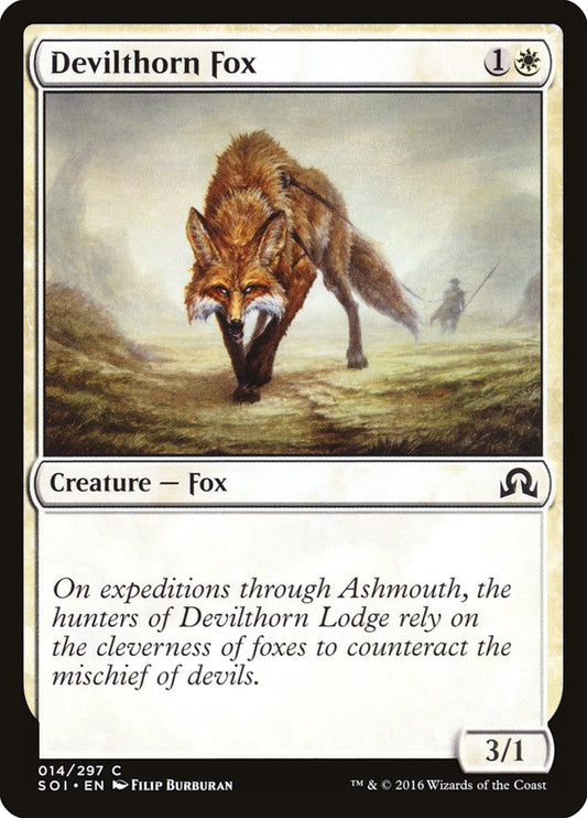 MTG Card Title: Devilthorn Fox SOI/14