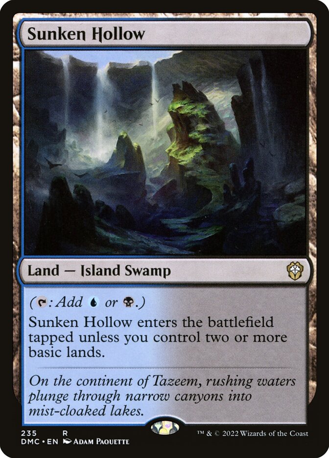 MTG Card Title: Sunken Hollow DMC/235