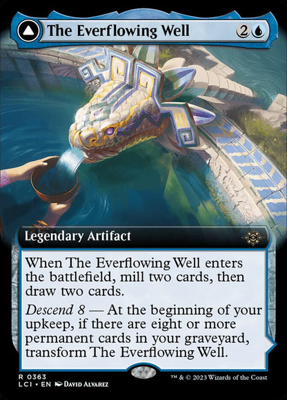 MTG Card Title: The Everflowing Well // The Myriad Pools LCI/363