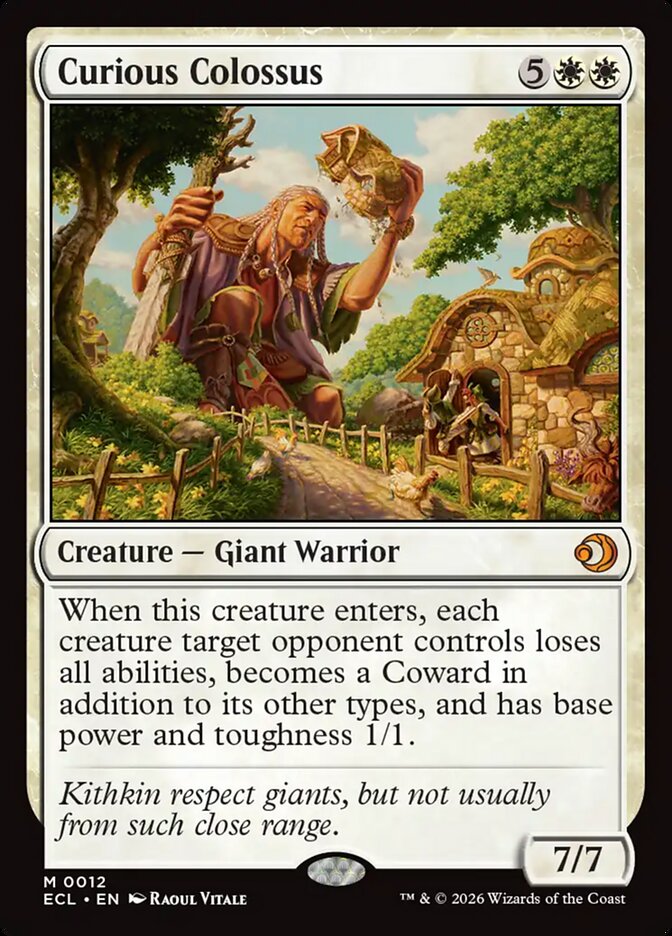 MTG Card Title: Curious Colossus ECL/12