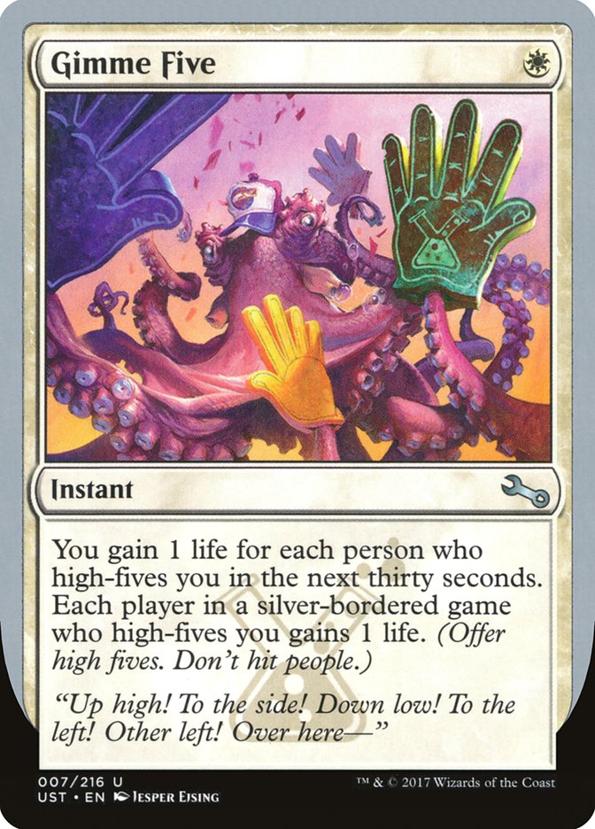 MTG Card Title: Gimme Five UST/7