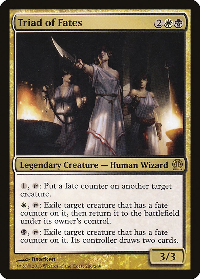 MTG Card Title: Triad of Fates THS/206