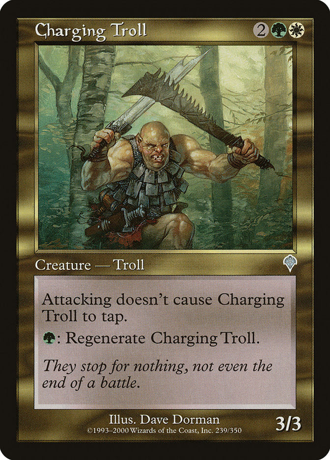 MTG Card Title: Charging Troll INV/239