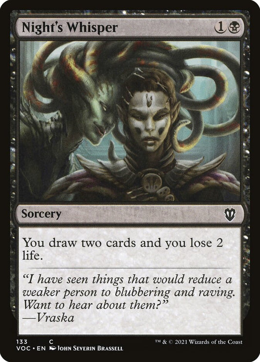 MTG Card Title: Night's Whisper VOC/133