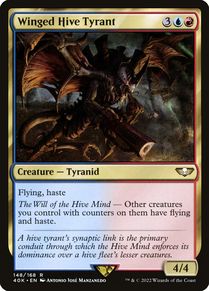 MTG Card Title: Winged Hive Tyrant 40K/148