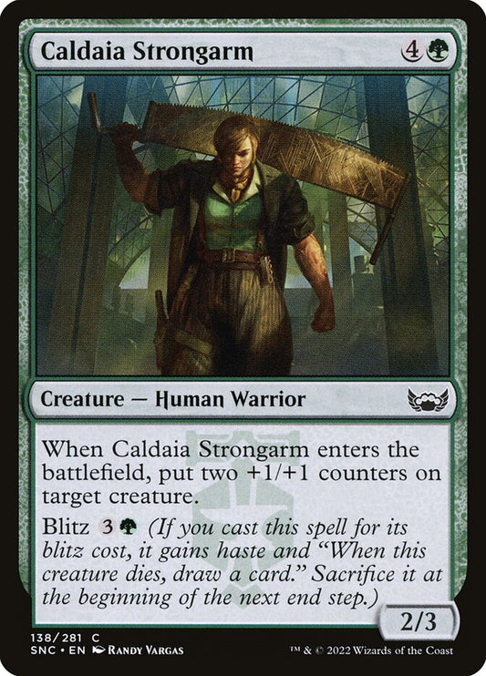 MTG Card Title: Caldaia Strongarm SNC/138
