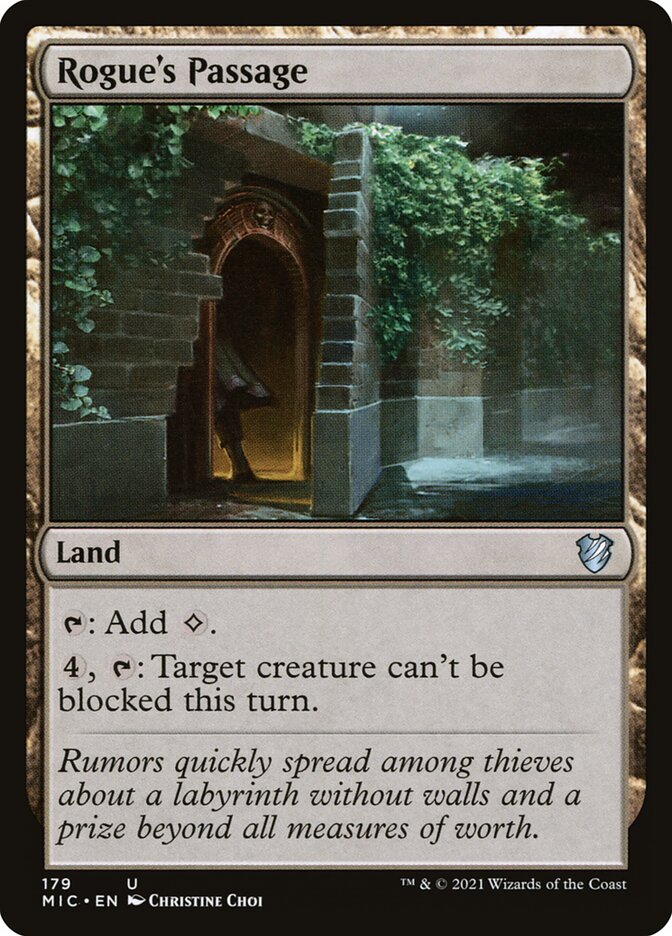 MTG Card Title: Rogue's Passage MIC/179