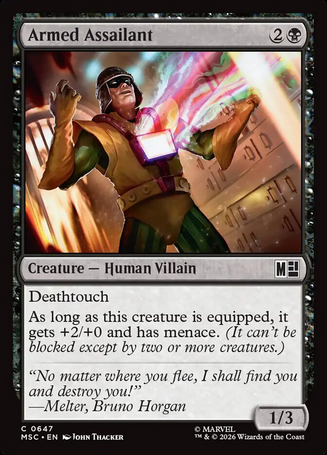 MTG Card Title: Armed Assailant MSC/647