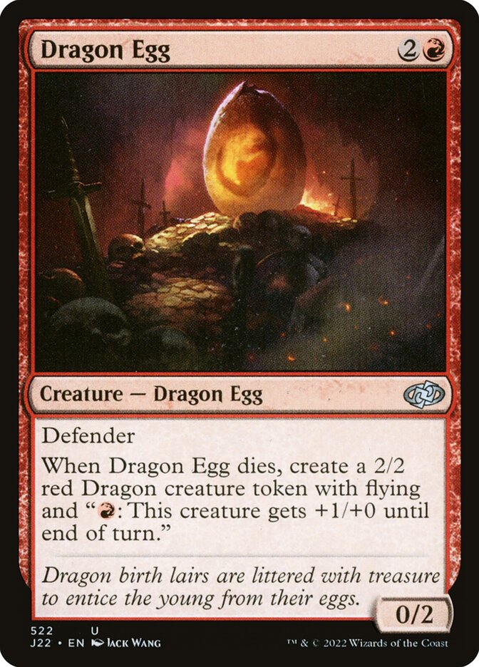 MTG Card Title: Dragon Egg J22/522