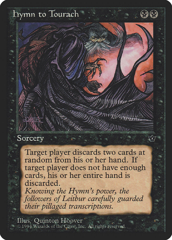 MTG Card Title: Hymn to Tourach FEM/38c