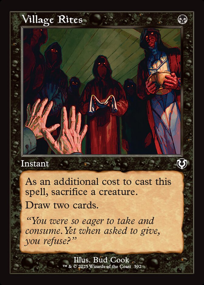 MTG Card Title: Village Rites INR/392