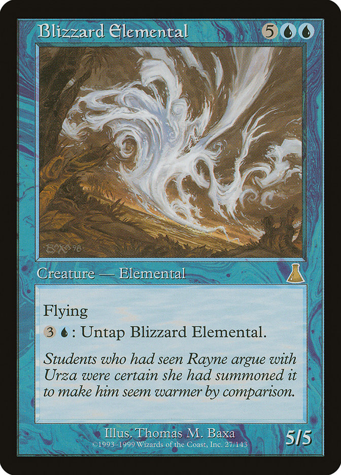 MTG Card Title: Blizzard Elemental UDS/27