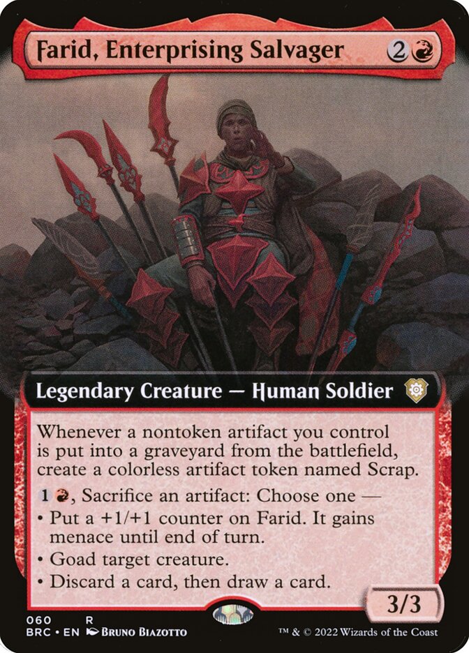 MTG Card Title: Farid, Enterprising Salvager BRC/60