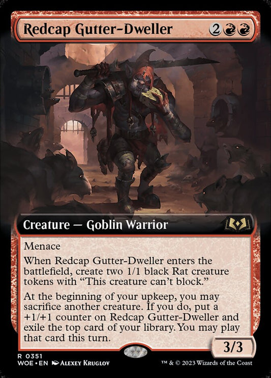 MTG Card Title: Redcap Gutter-Dweller WOE/351