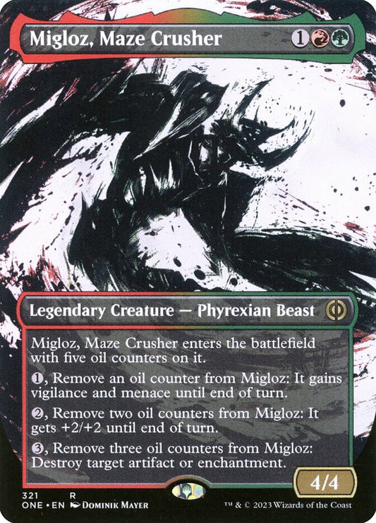 MTG Card Title: Migloz, Maze Crusher ONE/321
