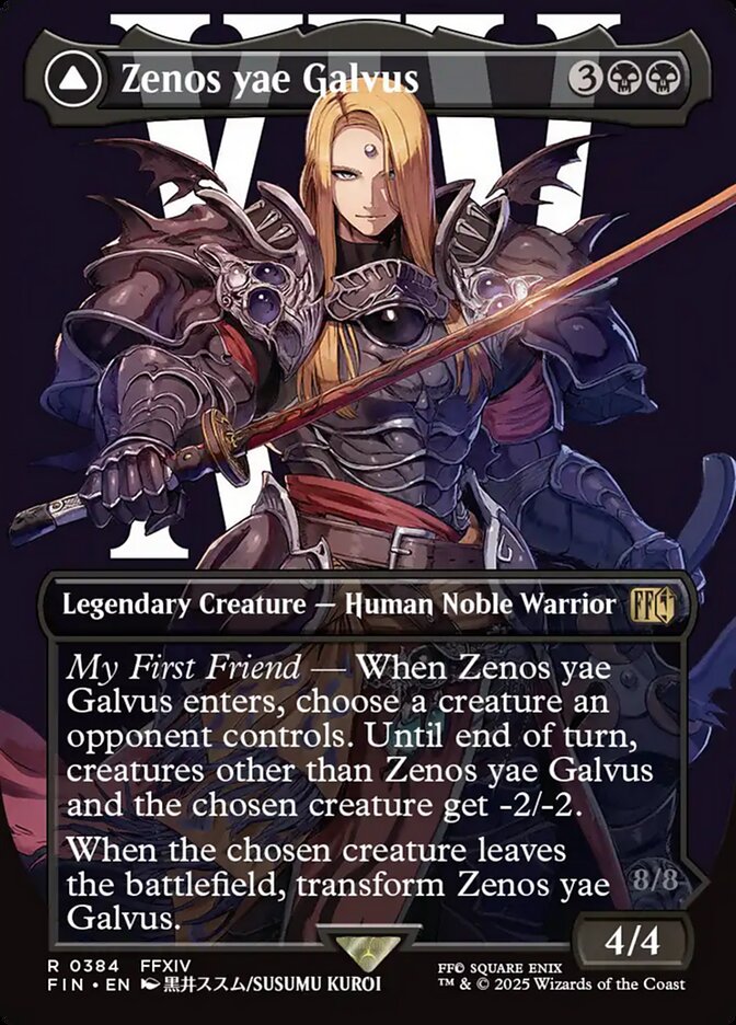 MTG Card Title: Zenos yae Galvus // Shinryu, Transcendent Rival FIN/384