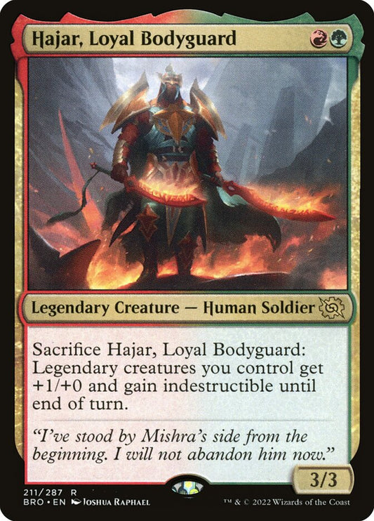 MTG Card Title: Hajar, Loyal Bodyguard BRO/211