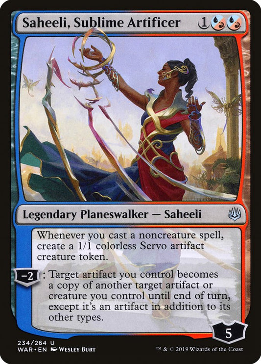 MTG Card Title: Saheeli, Sublime Artificer WAR/234