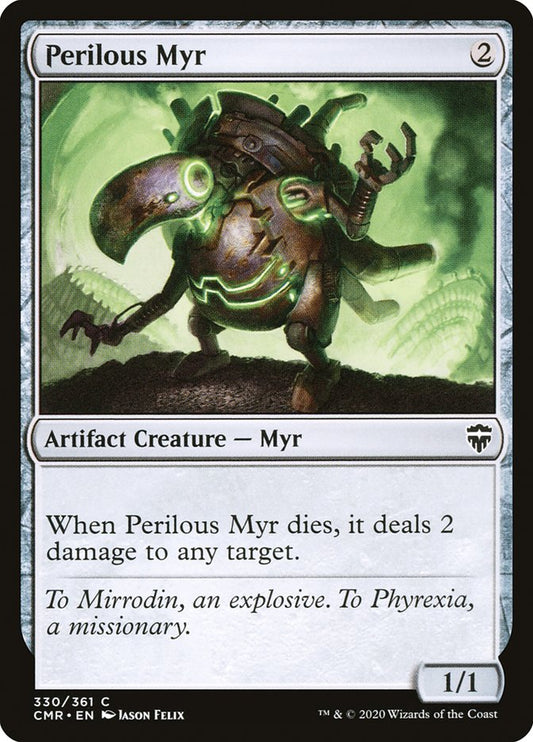 MTG Card Title: Perilous Myr CMR/330